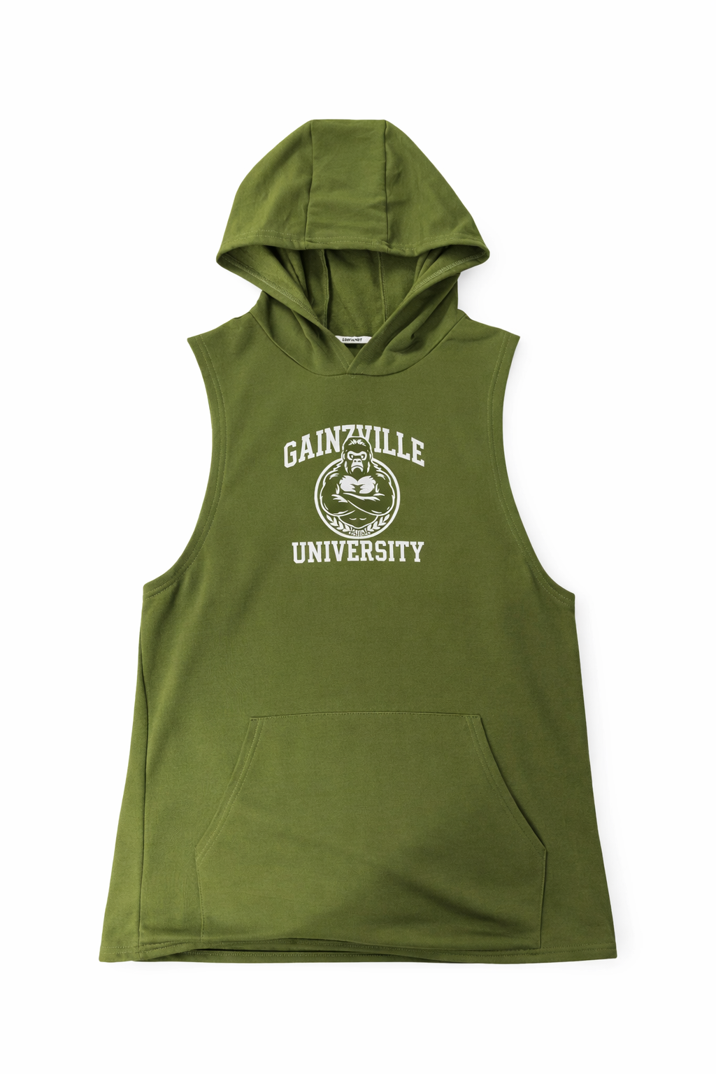 Gainzville University Signature Men's Sleeveless Hooded Tank